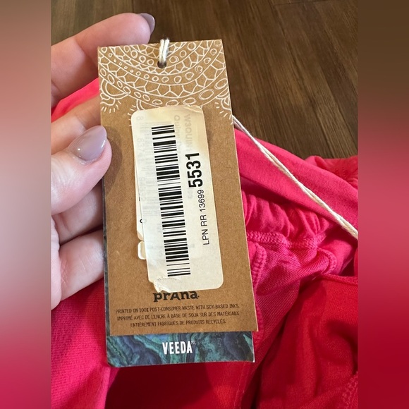 NWT Prana Quinn dress bright pink size medium activewear padded dress W3QUIN110 - Picture 2 of 10